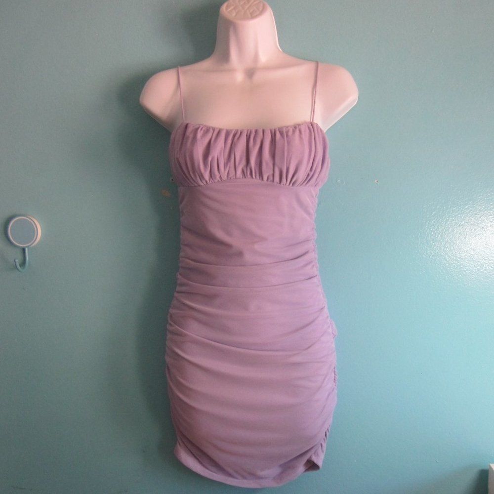 Princess Polly Juniors Size 4 Lavender Ruched Party Dress